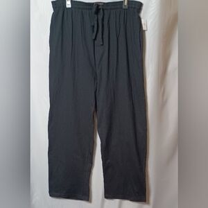 ANDREW SCOTT Men's Black Loungewear Elastic Drawstring Waist. XL